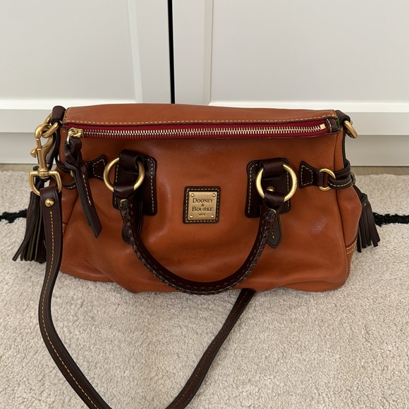 Dooney & Bourke Florentine Leather Stanwich Satchel with Dust Bag - Picture 5 of 9